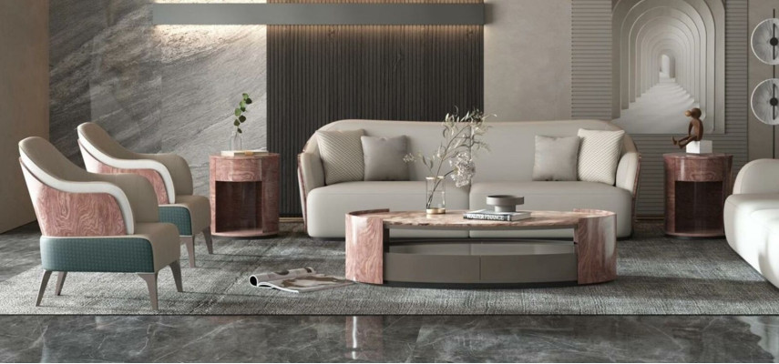 Coffee table Luxury Design Couch Table Coffee Side Tables Living room Round Table