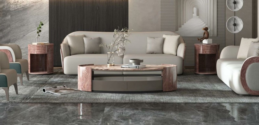 Coffee table Luxury Design Couch Table Coffee Side Tables Living room Round Table