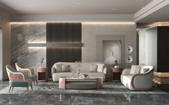 Coffee table Luxury Design Couch Table Coffee Side Tables Living room Round Table