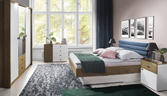 Luxury Bedroom Bed Upholstery Design Double Hotel Beds Leather Bed 180x200cm