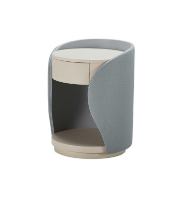 Bedside table Bedroom Beige Gray new Creative Modern Design Furniture Wood Luxury