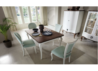 Classic r Dining table Suite Table Wood Dining room 4x Chair Chairs Set