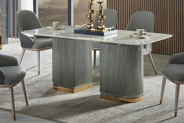 Design Dining table Marble Stone Table Modern Dining Tables Furniture 180x90 Tables new