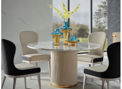 Round Dining table Round Table Living room Kitchen 135cm Luxury Marble Round Tables new