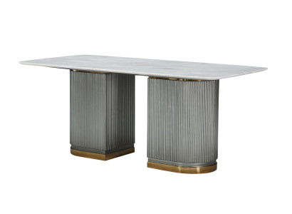 Dining table Table Furniture design Dining room Tables luxury Dining table Marble stainless steel new