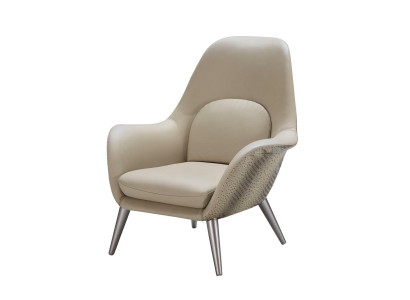 Luxury Armchair Designer Chair Upholstery Sofa Lounge Club Furniture TV Leather Couch