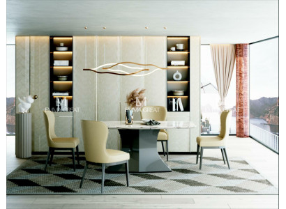 Dining table Table Group Dining room Living room Suite Wood Design Luxury Modern