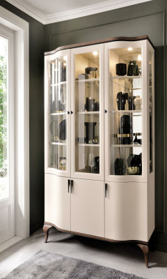 Living room Furniture Set - Chest of drawers Bar cabinet Display case 3 pieces. Set design