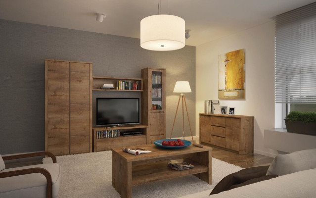 Living room furniture Set Design Living room Sideboard Wall shelf Chest of drawers Display case 5pcs.