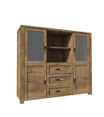 Buffet Sideboard Chest of drawers Wood Handcraft Wood Country House Sideboard Chests of drawers 2 pcs.