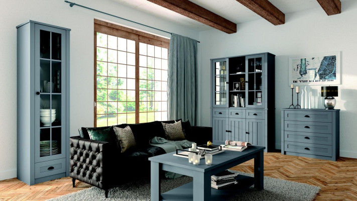Wardrobe Solid wood Wood Country House Cabinets Wardrobe wall unit S2D Furniture