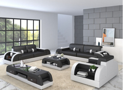 Sofa set 32 ​​Seater Set Sofa Upholstery Couch Leather Upholstery Suite Group