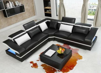 Luxury Design Corner Corner sofa L-shape Modern Sofas Leather Sofa Couch Living landscape Sofa Seat