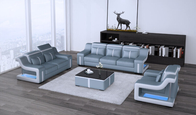 Sofa set 3+1 Upholstery Designer Sofas Suite Couch Sofa Sets