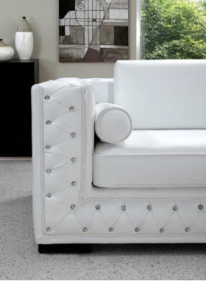 Leather sofa Couch Living landscape 3+2 Seater Suite Design Deco Modern Sofa
