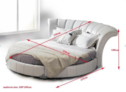 Round Bed Chesterfield Design Beds Upholstered bed Round Bed Upholstery Round
