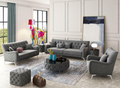 Sofa set 7 pieces. Set Sofa Seater Coffee table Couch Modern Sofas Velvet sofa new