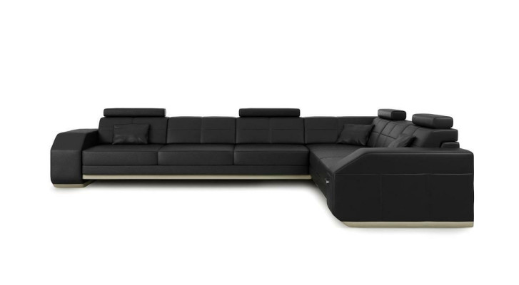 Couch Corner sofa Leather Textile Upholstery Suite Designer Sofa Living landscape