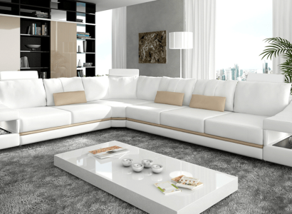 Leather sofa Corner sofa Couch Designer Upholstery Corner suite Sofa Couches Sofas