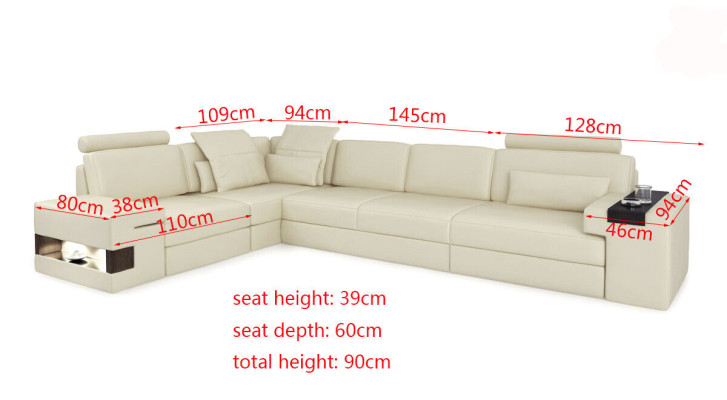 Leather Sofa Sofa Modern Upholstery Leather Design Corner sofa Couch Textile