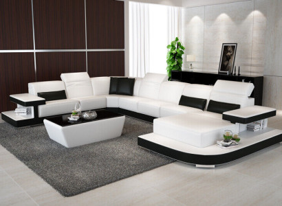 Living landscape Corner suite Corner sofa Upholstery Suite Sofas Couches new
