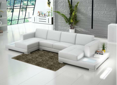 Living room Seat furniture Couch Suite Leather Sofa Upholstery Corner sofa en