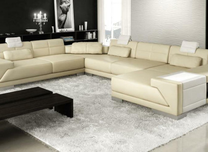 XXL BIG Living landscape U-shape Corner sofa Sofa Couch Upholstery Suite