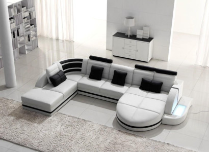 Corner sofa Leather sofa Big XXL U-shape Living landscape Sofa Couch Suite Sofas CornerCorner sofa
