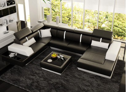 Sofa Living landscape U-shape Corner sofa Couch Suite Upholstery U-shape
