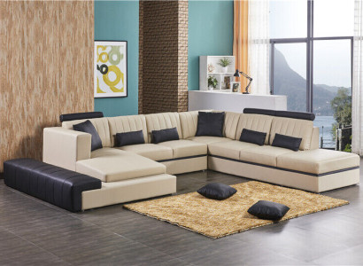 Leather Modern Couch Living landscape Leather sofa Sofa set Sofa U-shape