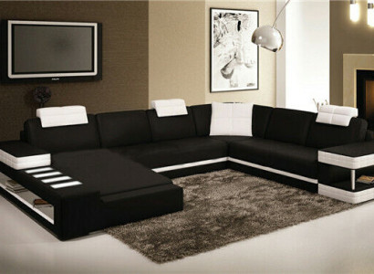 U-shape Sofa Couch Upholstery Suite Living landscape Design Luxury Corner sofa