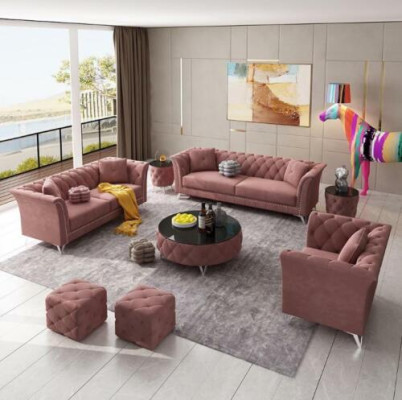 Sofa set 3+2+1 Seater Fabric Couches Upholstery Suite Sofas Couch Designer