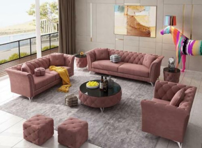 Sofa set 3+2+1 Seater Fabric Couches Upholstery Suite Sofas Couch Designer