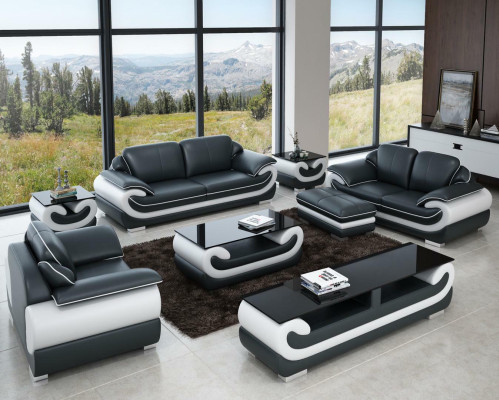Sofa set 3+2+1 Seater + Stool Set Suite Upholstered Sofa Couch