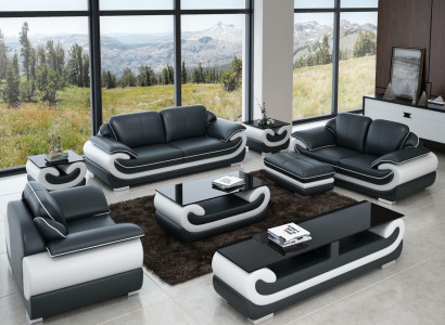 Sofa set 3+2+1 Seater + Stool Set Suite Upholstered Sofa Couch