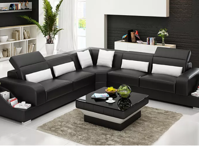 Leather Sofa Couches Design Living room Cheap Upholstery Furniture Seating Set Sofa new