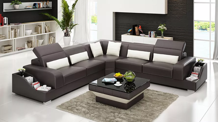 Leather Sofa Couches Design Living room Cheap Upholstery Furniture Seating Set Sofa new