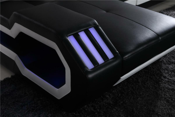 Relax Couches L-shape Shape Sofa Couch Suite Illuminated Living landscape