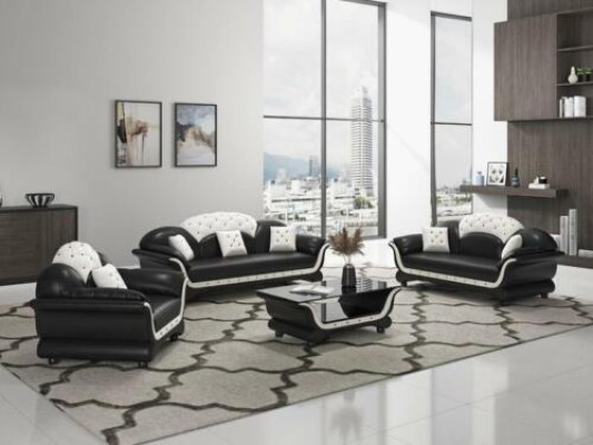 Complete Set Sofa set 321 Seat Coffee table Designer Living landscape 4-piece. new