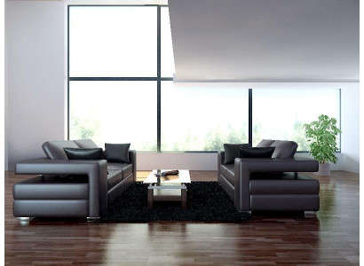Modern Sofa Leather Sofa Couch Living landscape 3+2+1 Seat Suite Design