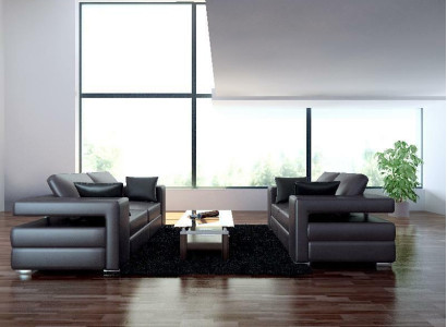 Modern Sofa Leather Sofa Couch Living landscape 3+2+1 Seat Suite Design