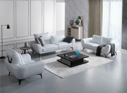 Leather sofa Couch Living landscape 3+2+1 Seater Sofa Suite Design new