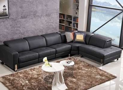 Luxury Sofa L-shape Leather Sofa Couch Living landscape Suite Design Modern Sofa Corner sofa