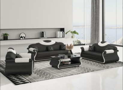 Sofa set 3+2+1 Seater Suite Sofas 3pcs. Living landscape Sofa Couch Upholstery