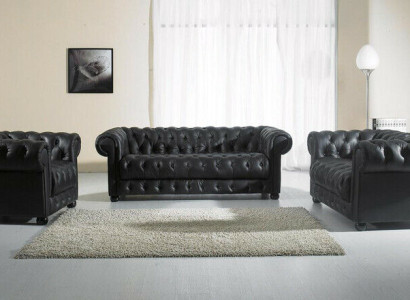 Chesterfield Couches Sofas Leather 3+2 Seater Sofa set Sets Set
