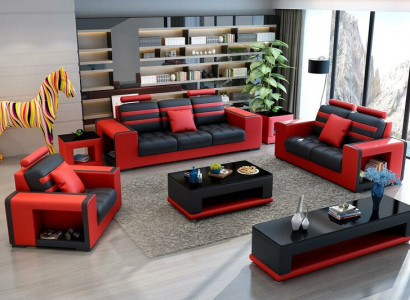 Luxury Sofa set 3+2+1 Seater Living landscape Sofa Couch Upholstery Suite Sofas Leather