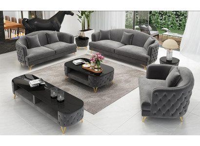 Luxury Sofa set Couch Upholstery Set Seat Sofa Sets 321 Seat 3pcs.