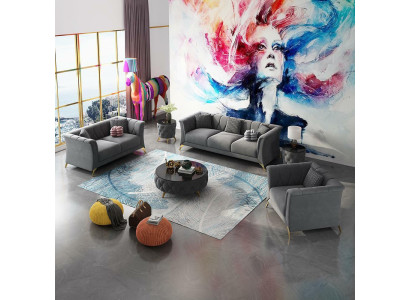 Designer Sofa set 3+2+1 Seater Fabric Couches Upholstery Suite Sofas Couch
