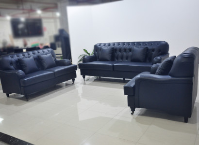 Chesterfield Sofa Leather Sofa Sets Elegant Luxury Living room Modern Design