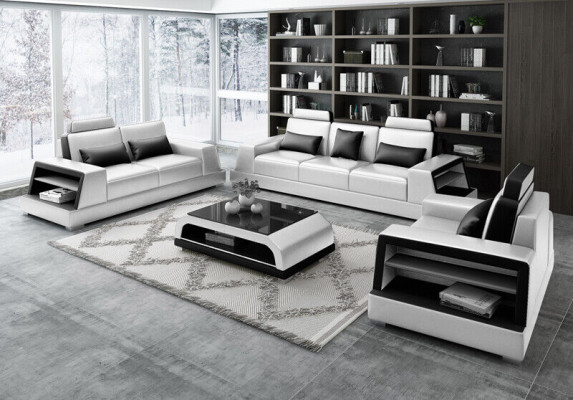 Modern Sofa set 321 Seater Sofa Couch Upholstery Suite Couches Leather
